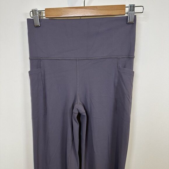 Athleta Salutation Stash Flare Pants Womens Small Dusk Violet Yoga Buttery Soft - Picture 2 of 13
